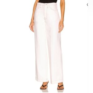 Frame Le Italien Wide Leg in Blanc